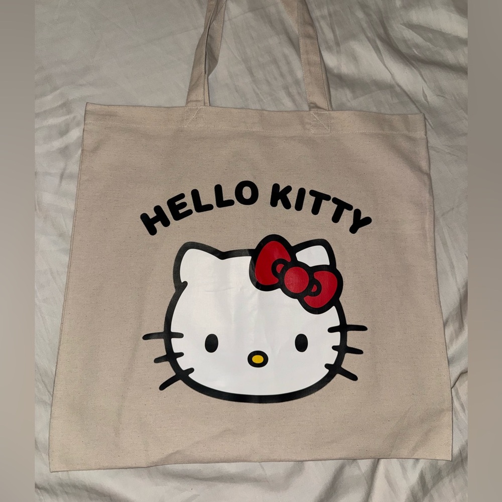 New Hello Kitty Beige Tote Bag